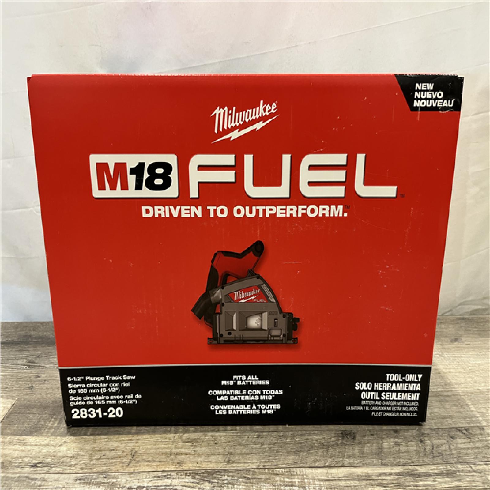 NEW - Milwaukee FUEL 18V Lithium-Ion Cordless Brushless 6-1/2 in. Plunge Cut Track Saw (Tool-Only)