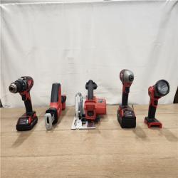 AS-IS- Milwaukee M18 18V Lithium-Ion Cordless 5 Tool Combo Kit