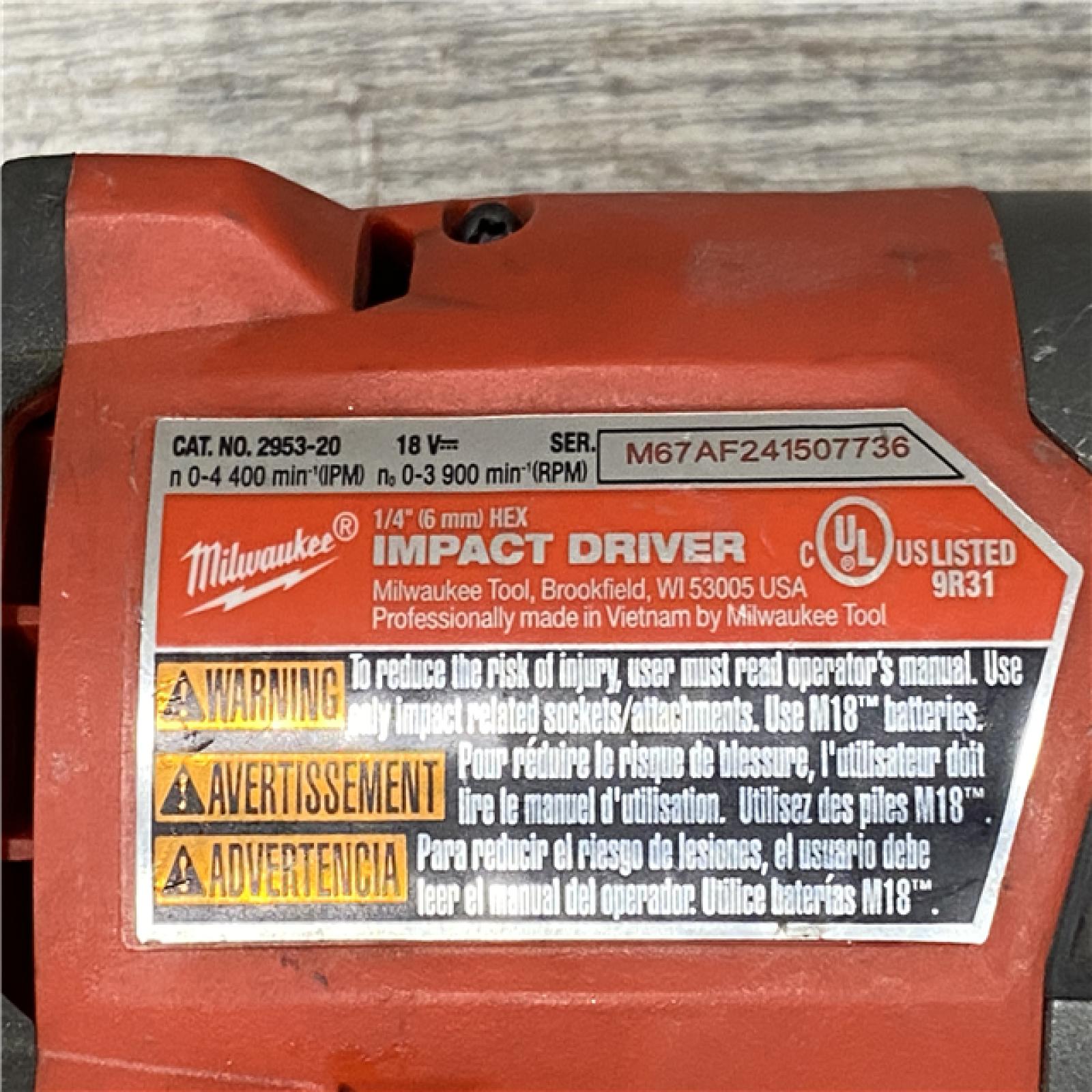 AS-IS Milwaukee FUEL 18V Lithium-Ion Brushless Cordless Hammer Drill and Impact Driver Combo Kit