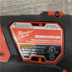 AS-IS Milwaukee 12V Lithium-Ion Cordless 3/8 in. Ratchet and Screwdriver Combo Kit