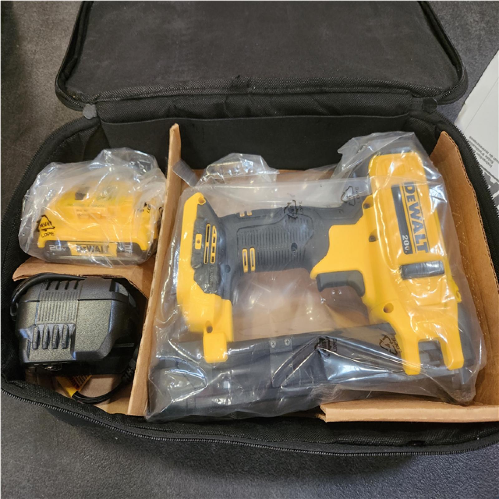 Phoenix NEW DEWALT 20V MAX Lithium-Ion Cordless Cable Stapler with 2.0Ah Battery, Charger and Bag