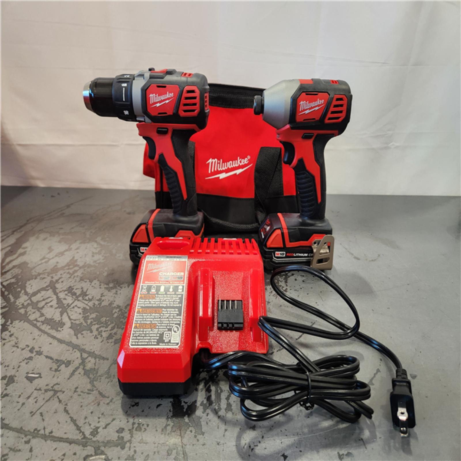 AS-IS- Milwaukee M18 Cordless Li-Ion 2-Tool Combo Kit - All