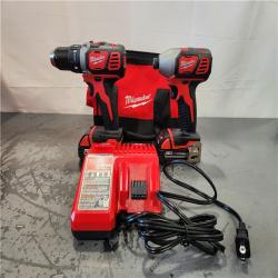 AS-IS- Milwaukee M18 Cordless Li-Ion 2-Tool Combo Kit - All