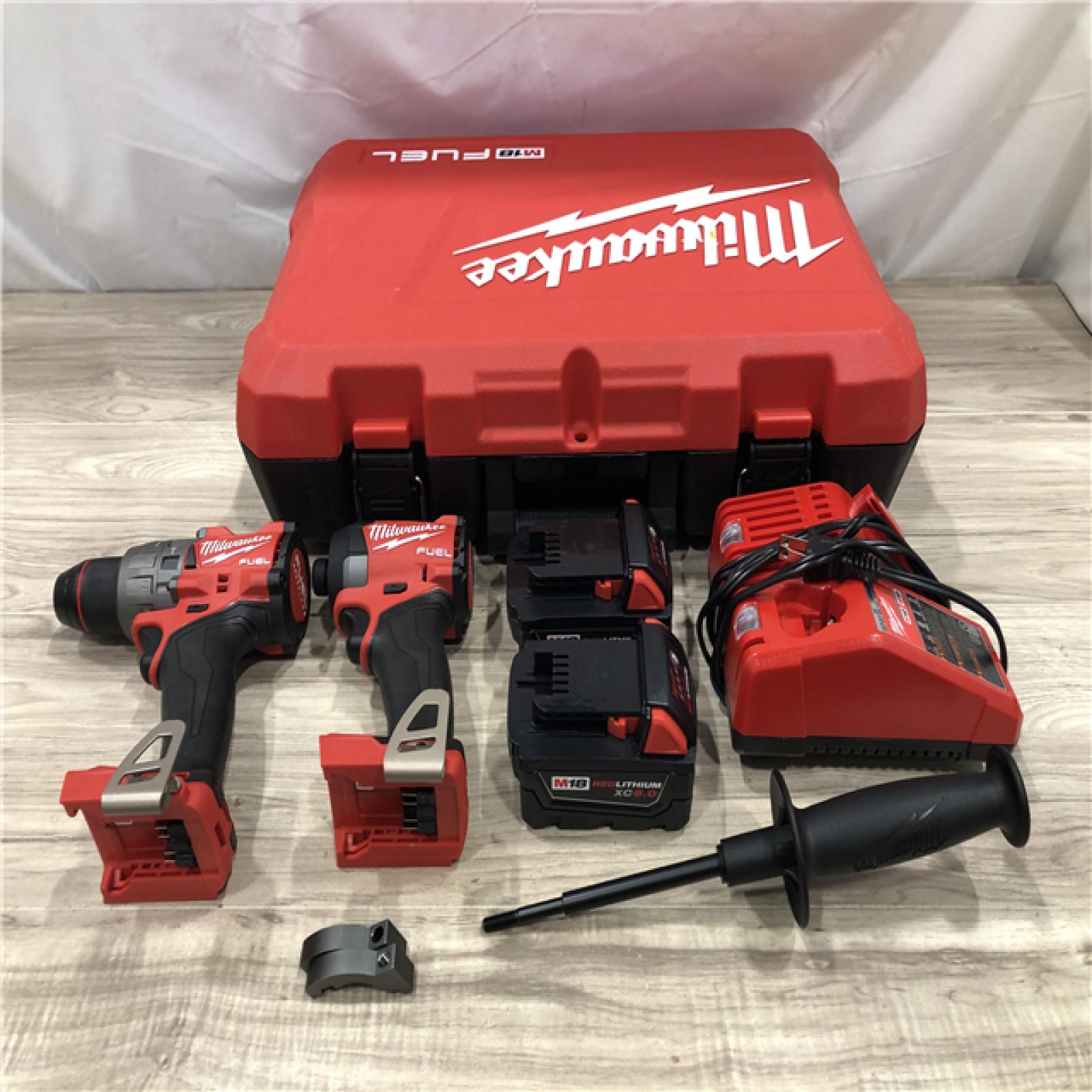 AS-IS Milwaukee FUEL 18V Lithium-Ion Cordless Hammer Drill and Impact Driver Combo Kit