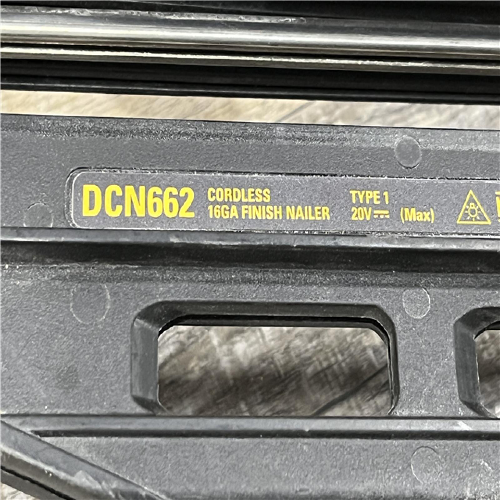 AS-IS DEWALT 20V MAX XR 16-Gauge Lithium-Ion Cordless Finish Nailer (Tool Only)