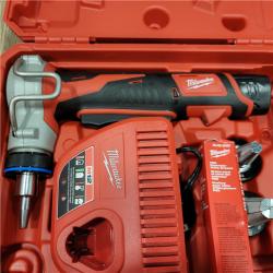 AS-IS Milwaukee M12 12-Volt Lithium-Ion Cordless PEX Expansion Tool Kit with (2) 1.5 Ah Batteries, (3) Expansion Heads and Hard Case