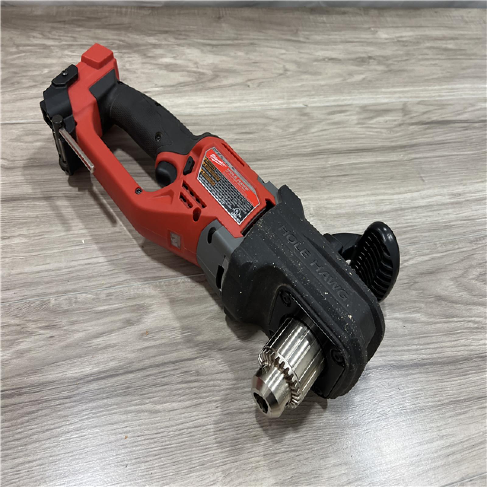 AS-IS Milwaukee  FUEL GEN II 18V Lithium-Ion Brushless Cordless 1/2 in. Hole Hawg Right Angle Drill (Tool-Only)