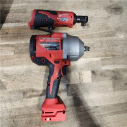 HOUSTON LOCATION - AS-IS Milwaukee 12/18V Lithium-Ion Cordless 3/8 in. Ratchet and 1/2 in. High Torque Impact Wrench with Friction Ring Combo Kit