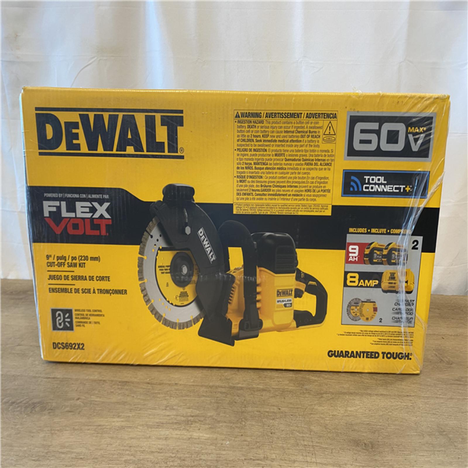 NEW! Dewalt 60V MAX Brushless Cordless Lithium-Ion 9 in. Cut Off Saw Kit