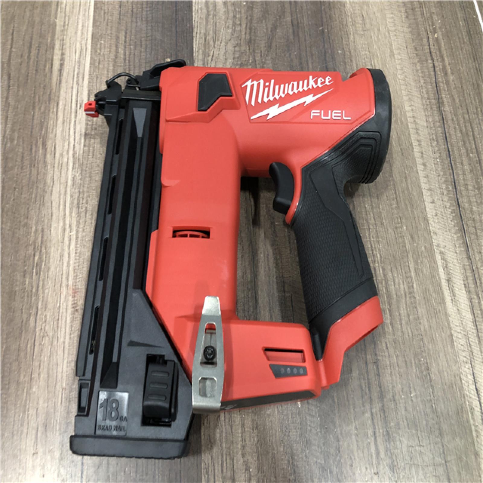 AS-IS Milwaukee FUEL 12-Volt Lithium-Ion Brushless Cordless 18-Gauge 1-1/2 in. Compact Brad Nailer (Tool Only)
