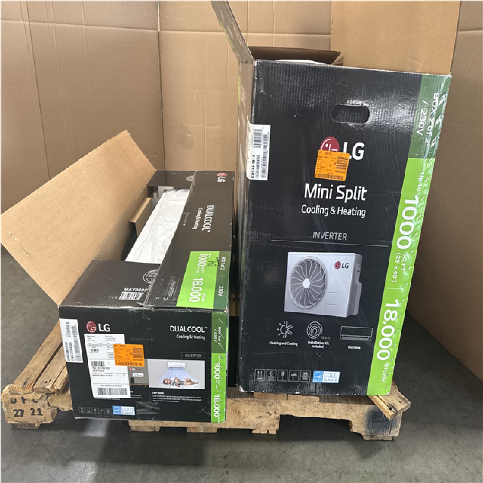 CALIFORNIA AS IS LG DUAL COOL MINI SPLIT COOLING AND HEATING