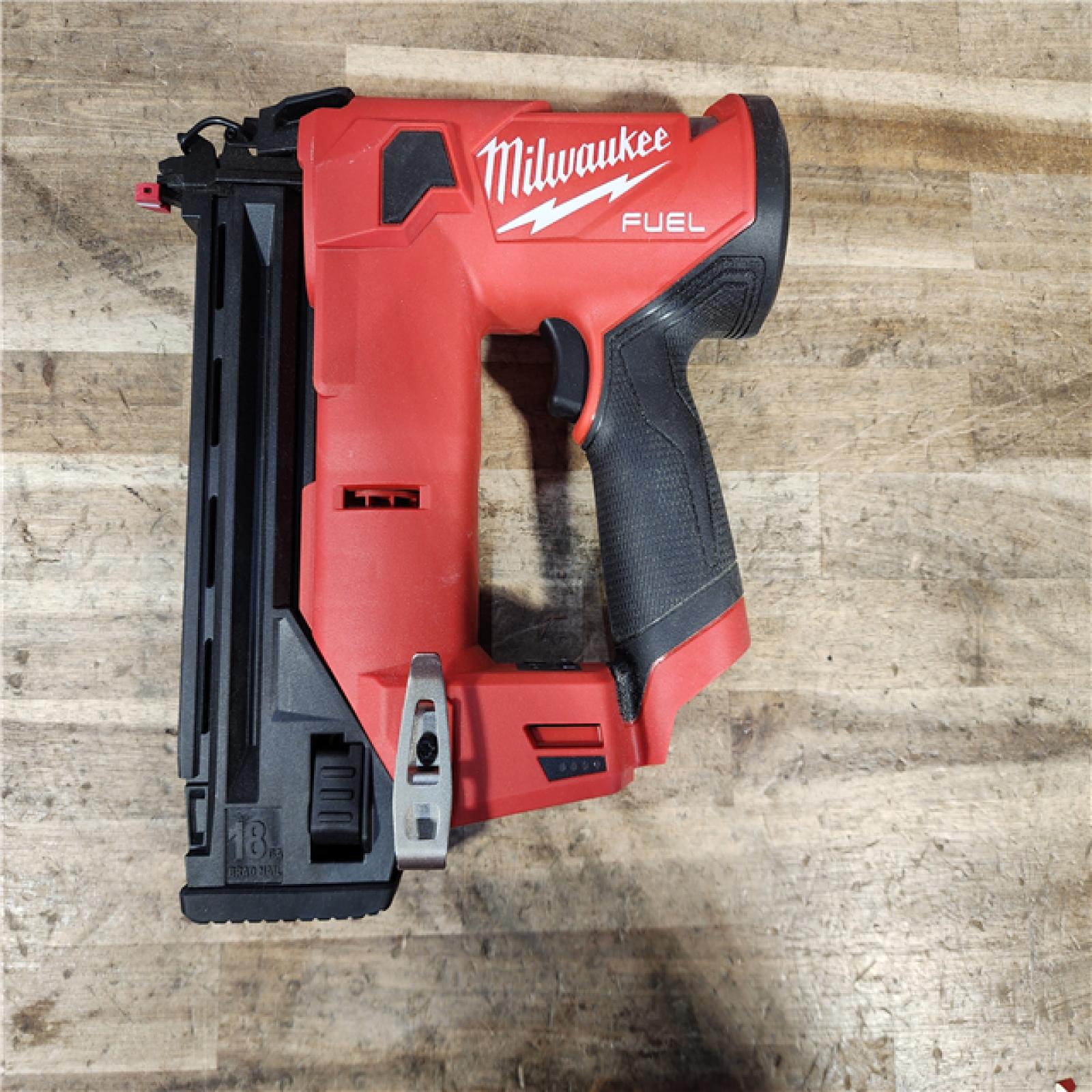 HOUSTON LOCATION - AS-IS Milwaukee FUEL 12-Volt Lithium-Ion Brushless Cordless 18-Gauge 1-1/2 in. Compact Brad Nailer (Tool Only)