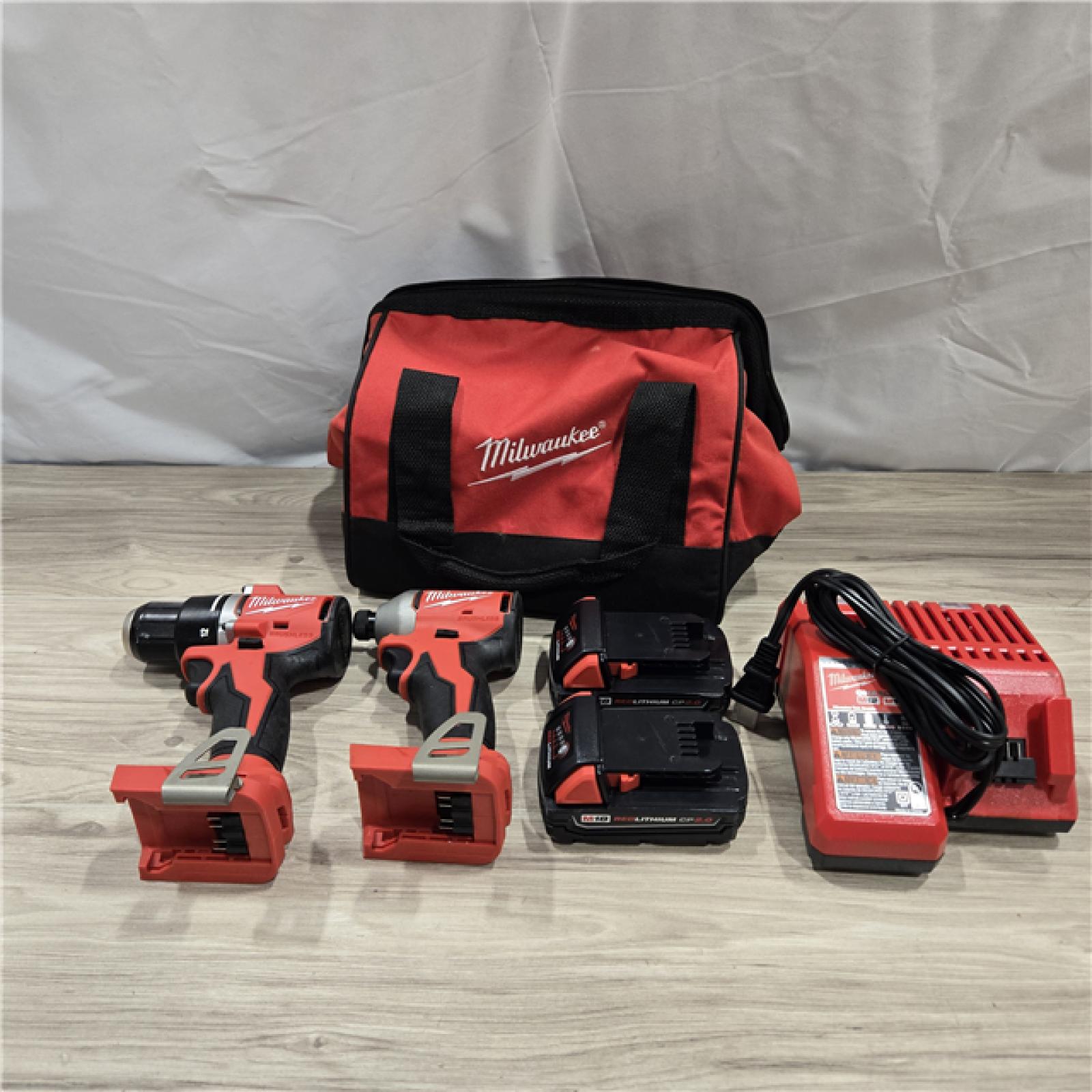 AS-IS Milwaukee M18 Compact Brushless 2-Tool Combo Kit