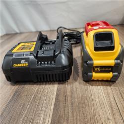 LIKE NEW! - DEWALT FLEXVOLT 20V/60V MAX Lithium-Ion 6.0Ah Battery & CHARGER