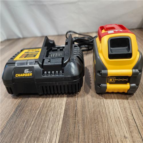 LIKE NEW! - DEWALT FLEXVOLT 20V/60V MAX Lithium-Ion 6.0Ah Battery & CHARGER