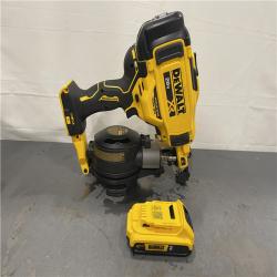 AS-IS - DeWalt 20V MAX Lithium-Ion 15-Degree Cordless Roofing Nailer Kit