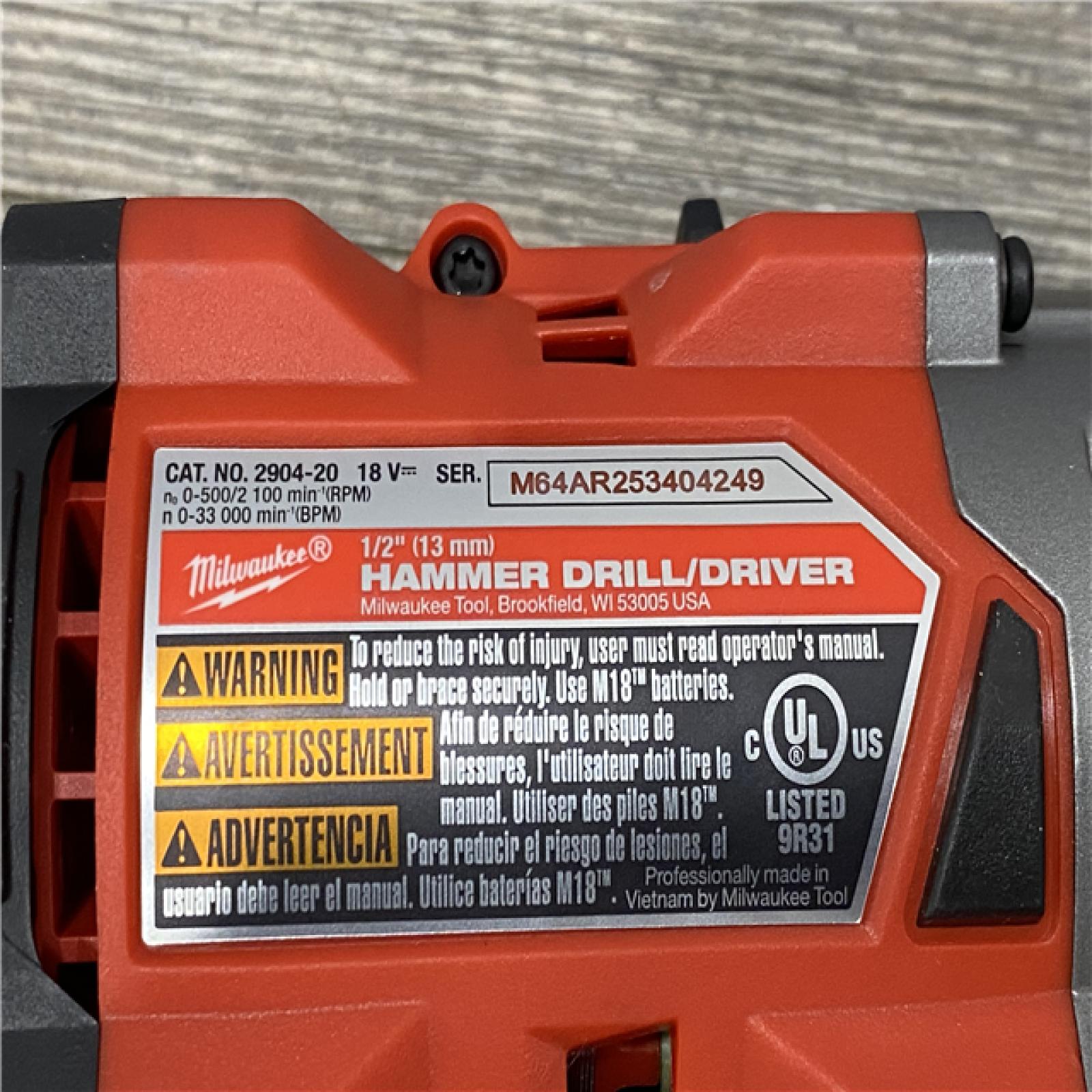 LIKE NEW - Milwaukee FUEL 18V Lithium-Ion Brushless Cordless Hammer Drill and Impact Driver Combo Kit