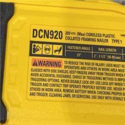 AS-IS DEWALT 20-Volt 21° Cordless Framing Nailer (Tool-Only)