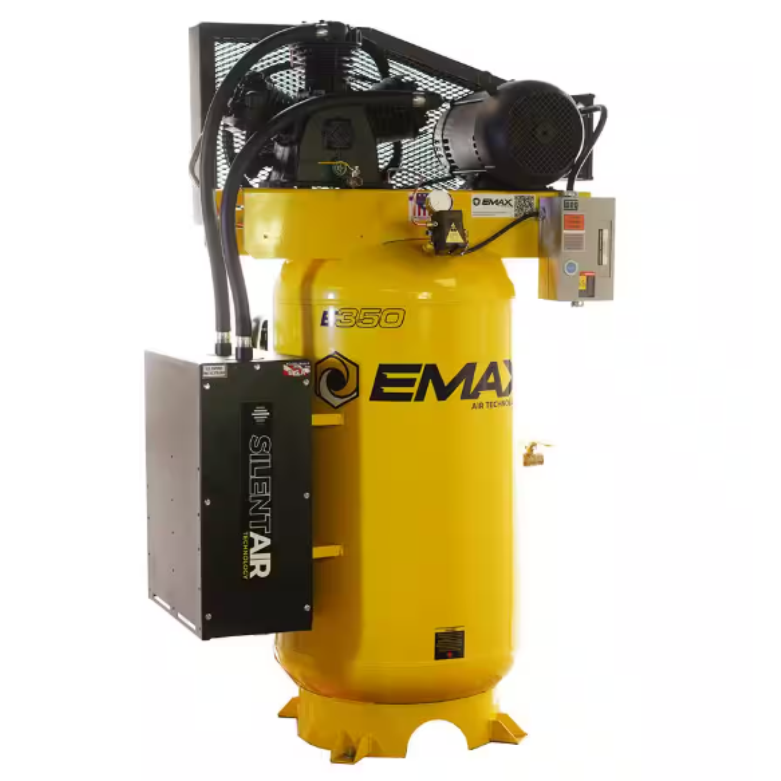 DALLAS LOCATION- AS-IS EMAX Hover Image to Zoom 80 Gal. 7.5 HP 26 CFM 1-Phase 175 PSI Silent Air Electric Air Compressor with Isolator Pads and Auto Drain