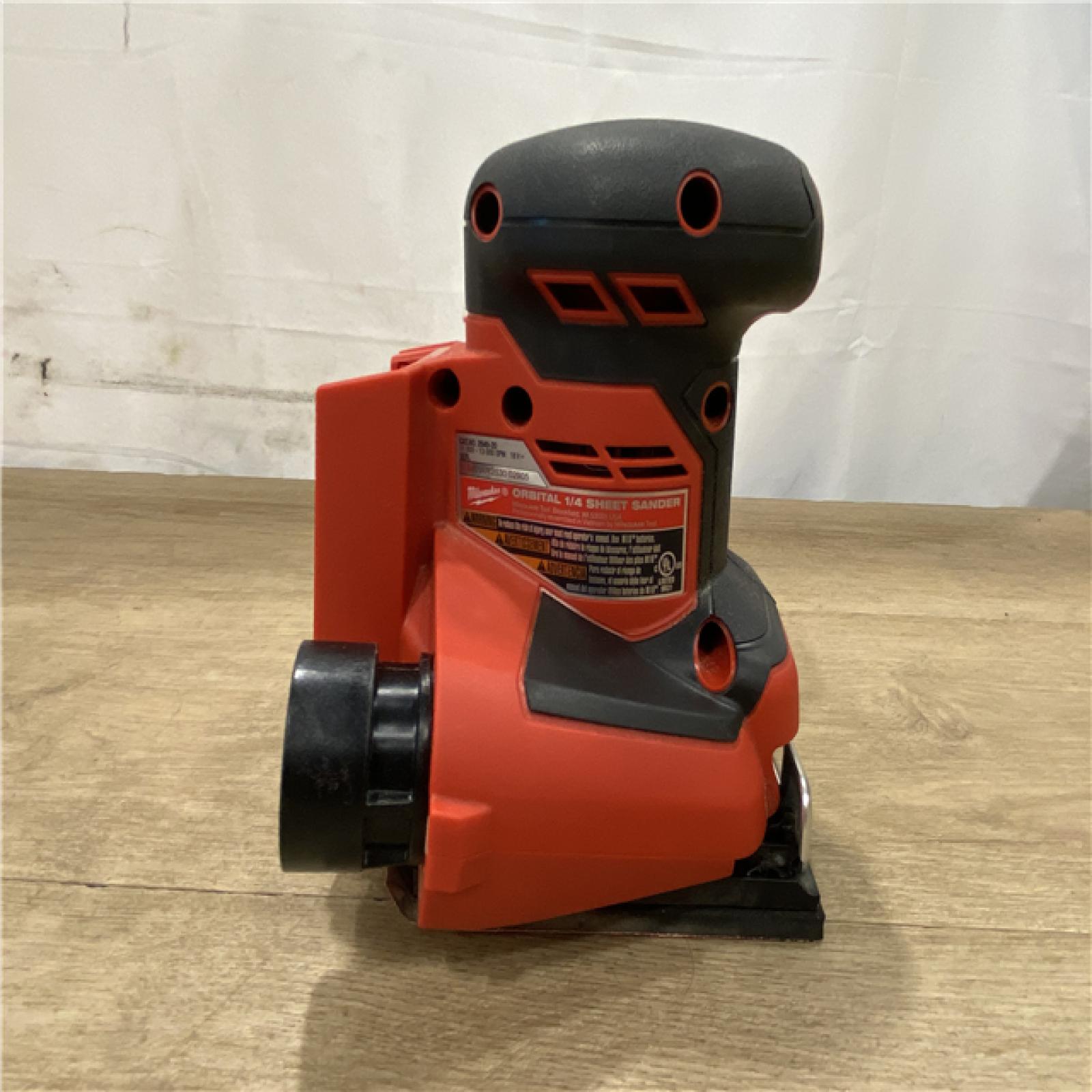 AS-IS Milwaukee 18V Lithium-Ion Cordless 1/4 in. Sheet Sander (Tool-Only)