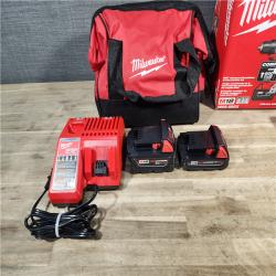 HOUSTON LOCATION - AS-IS M18 18-Volt Lithium-Ion Brushless Cordless Compact Hammer Drill/Impact Combo Kit (2-Tool) with (2) Batteries, Bag