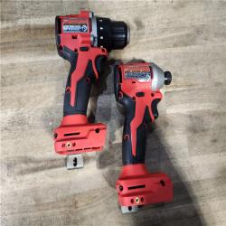 HOUSTON LOCATION - AS-IS Milwaukee M18 18V Lithium-Ion Brushless Cordless Compact Drill/Impact Combo Kit (2-Tool) W/(2) 2.0 Ah Batteries  Charger & Bag