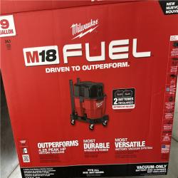 California AS-IS Milwaukee 9-Gallon Dual-Battery Wet/Dry Vacuum (Battery & Charger NOT included); Appears in Like New Condition