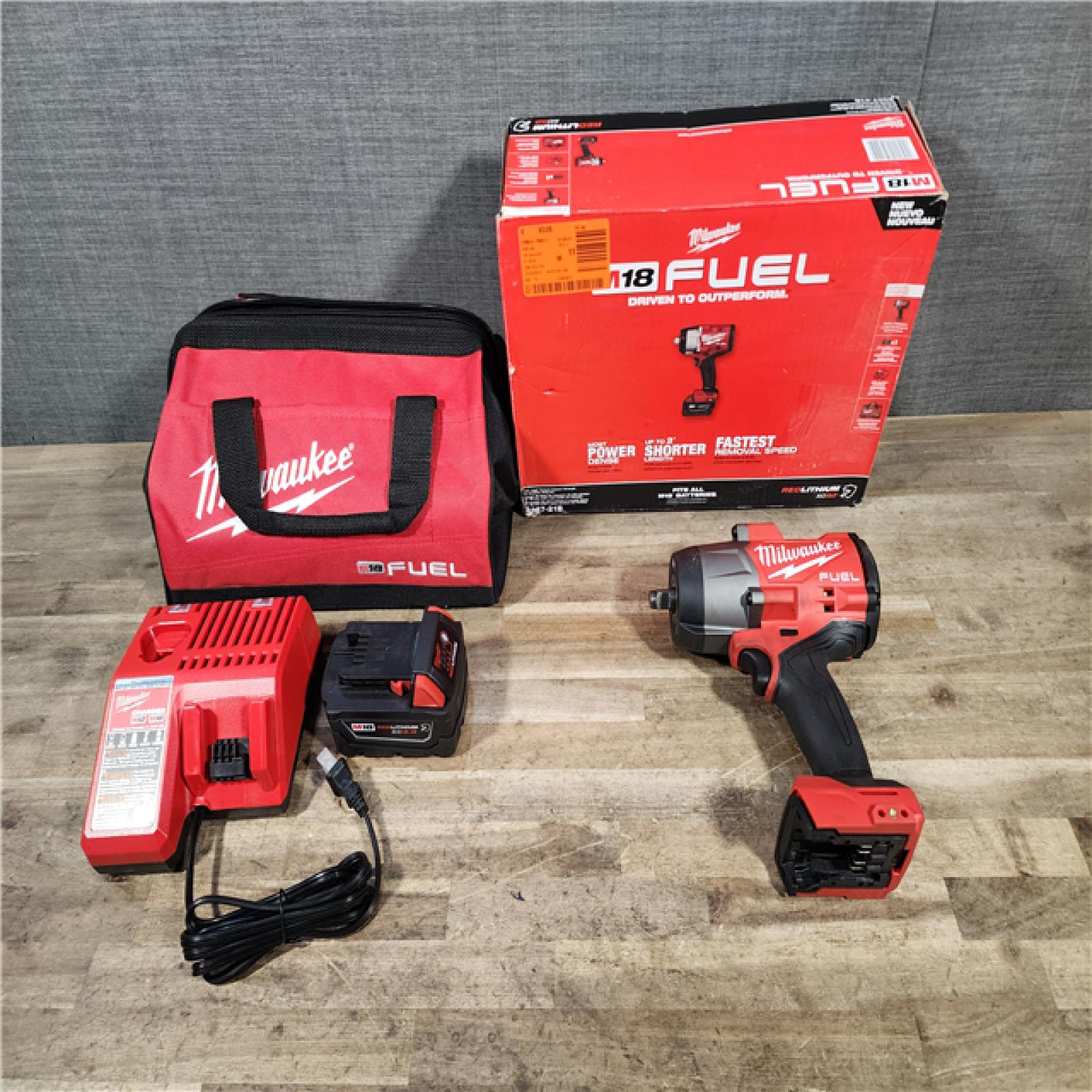 HOUSTON LOCATION - AS-IS Milwaukee FUEL 18V Lithium-Ion Brushless Cordless 1/2 in. Impact Wrench w/Friction Ring Kit