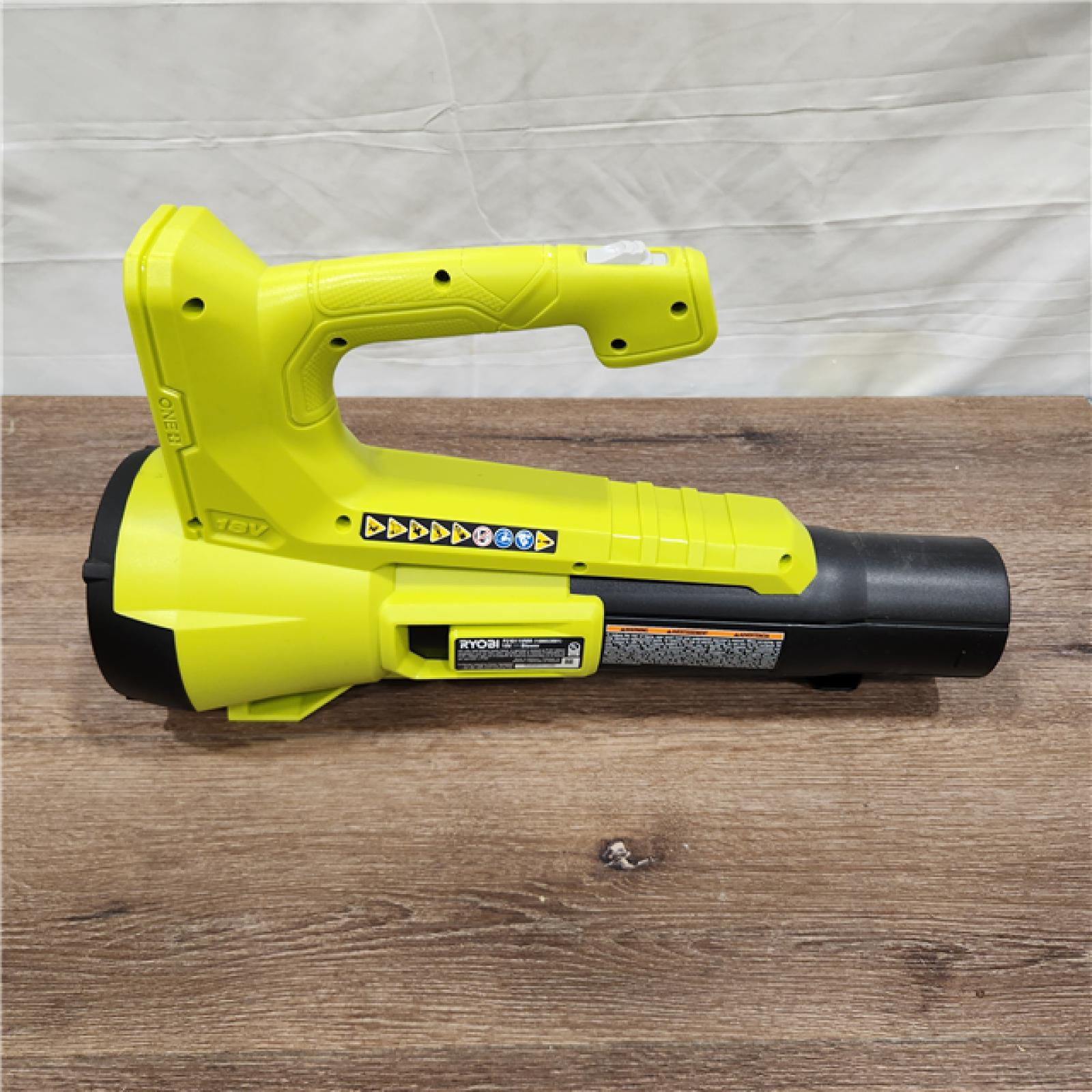 AS-IS RYOBI ONE+ 18V 90 MPH 250 CFM Cordless Battery Leaf Blower/Sweeper