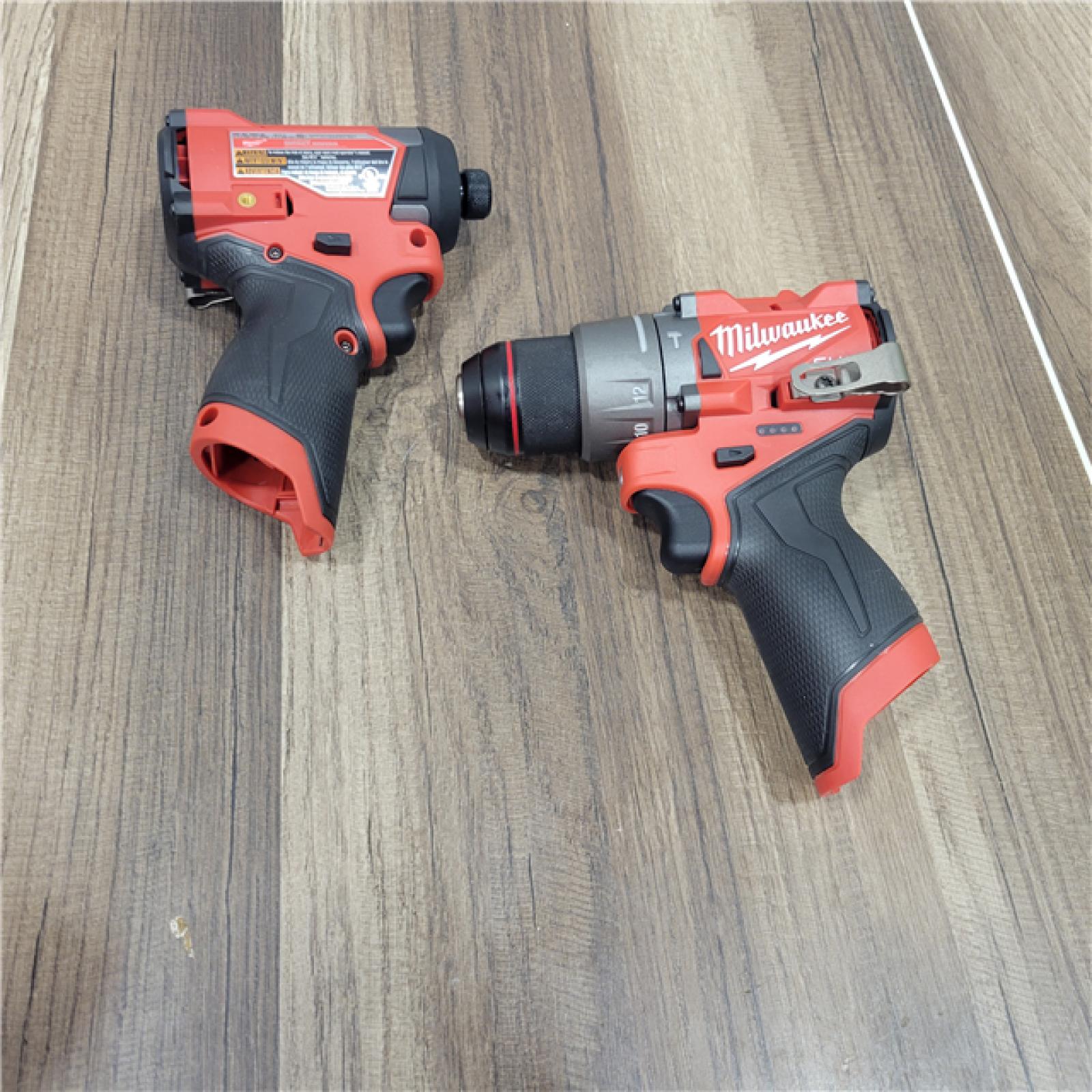 AS-IS Milwaukee 3497-22 12V Brushless Hammer Drill and Impact Driver Combo Kit
