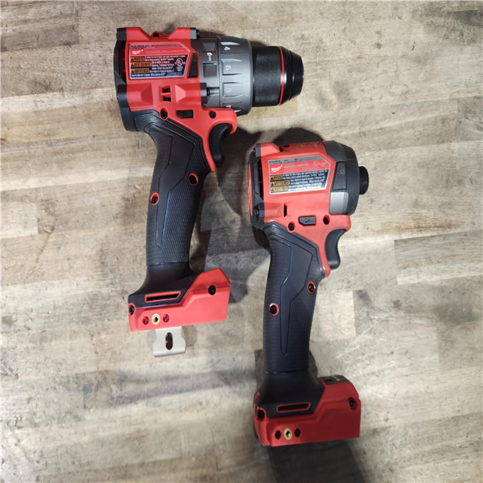 HOUSTON LOCATION - AS-IS MILWAUKEE FUEL 18V Lithium-Ion Brushless Cordless Hammer Drill and Impact Driver Combo Kit