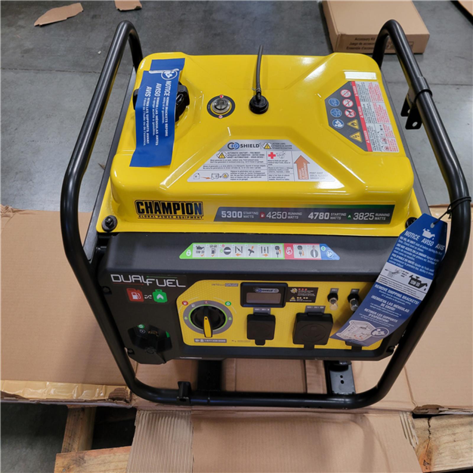 CALIFORNIA AS-IS NEW CHAMPION PORTABLE GENERATOR