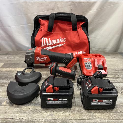 AS-IS Milwaukee FUEL 18V Lithium-Ion Brushless Cordless 4-1/2 in./5 in. Braking Grinder Kit