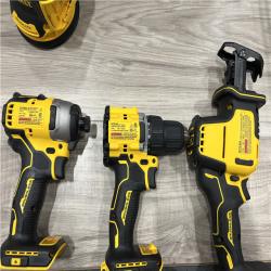 AS-IS DEWALT 20V Lithium-Ion Cordless 6-Tool Combo Kit with Rolling Toolbox