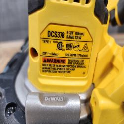 HOUSTON LOCATION - AS - IS DEWALT 20-Volt MAX 3-3/8 in. Cordless Brushless Bandsaw (Tool-Only)