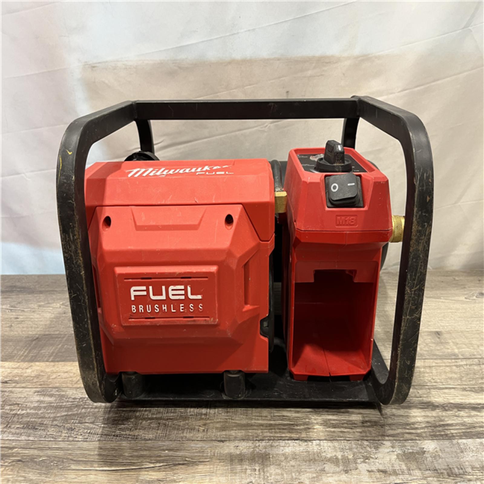 AS-IS Milwaukee FUEL 18-Volt Lithium-Ion Brushless Cordless 2 Gal. Electric Compact Quiet Compressor (Tool-Only)