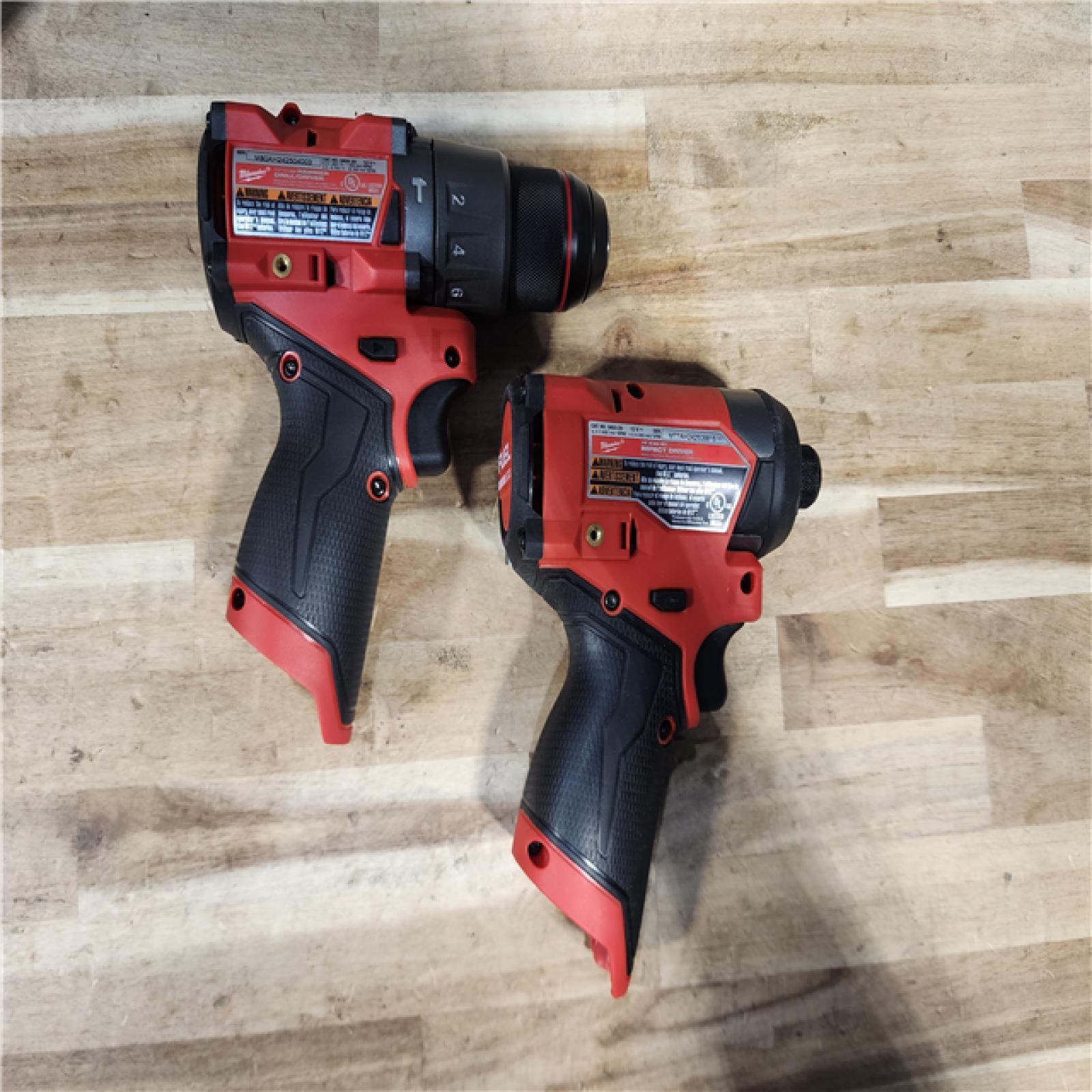 HOUSTON LOCATION - AS-IS Milwaukee  FUEL 12-Volt Lithium-Ion Brushless Cordless Hammer Drill and Impact Driver Combo Kit