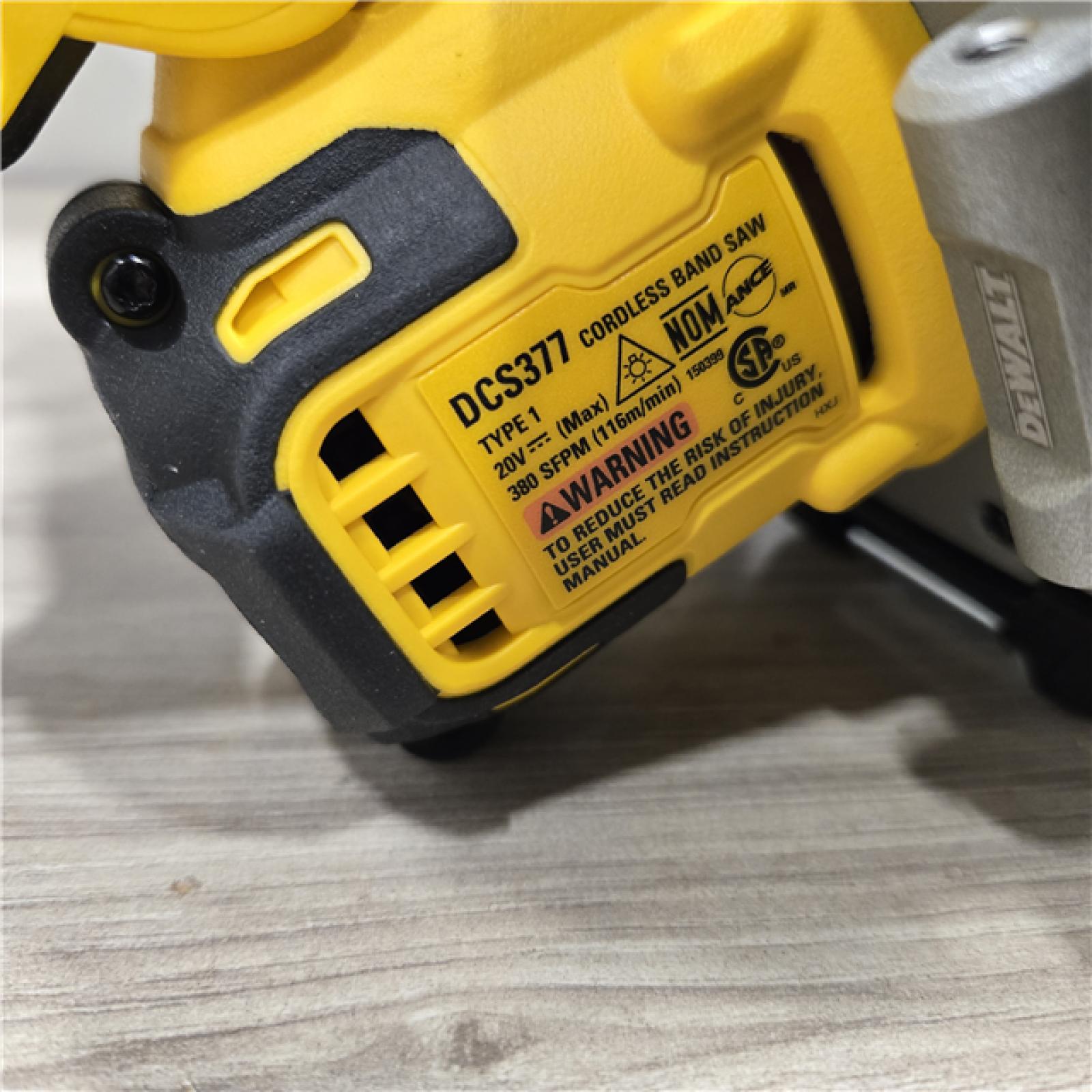AS-IS Dewalt DCS377B 20V MAX ATOMIC Cordless 1-3/4 Compact Bandsaw (Tool-Only)