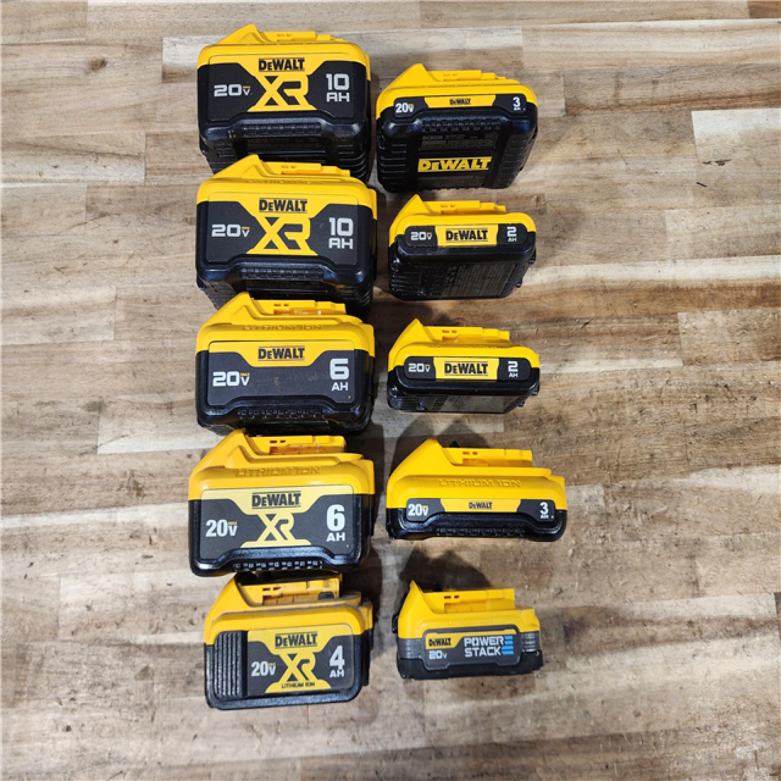 HOUSTON LOCATION - AS-IS DEWALT BATTERY PACK QTY - 10