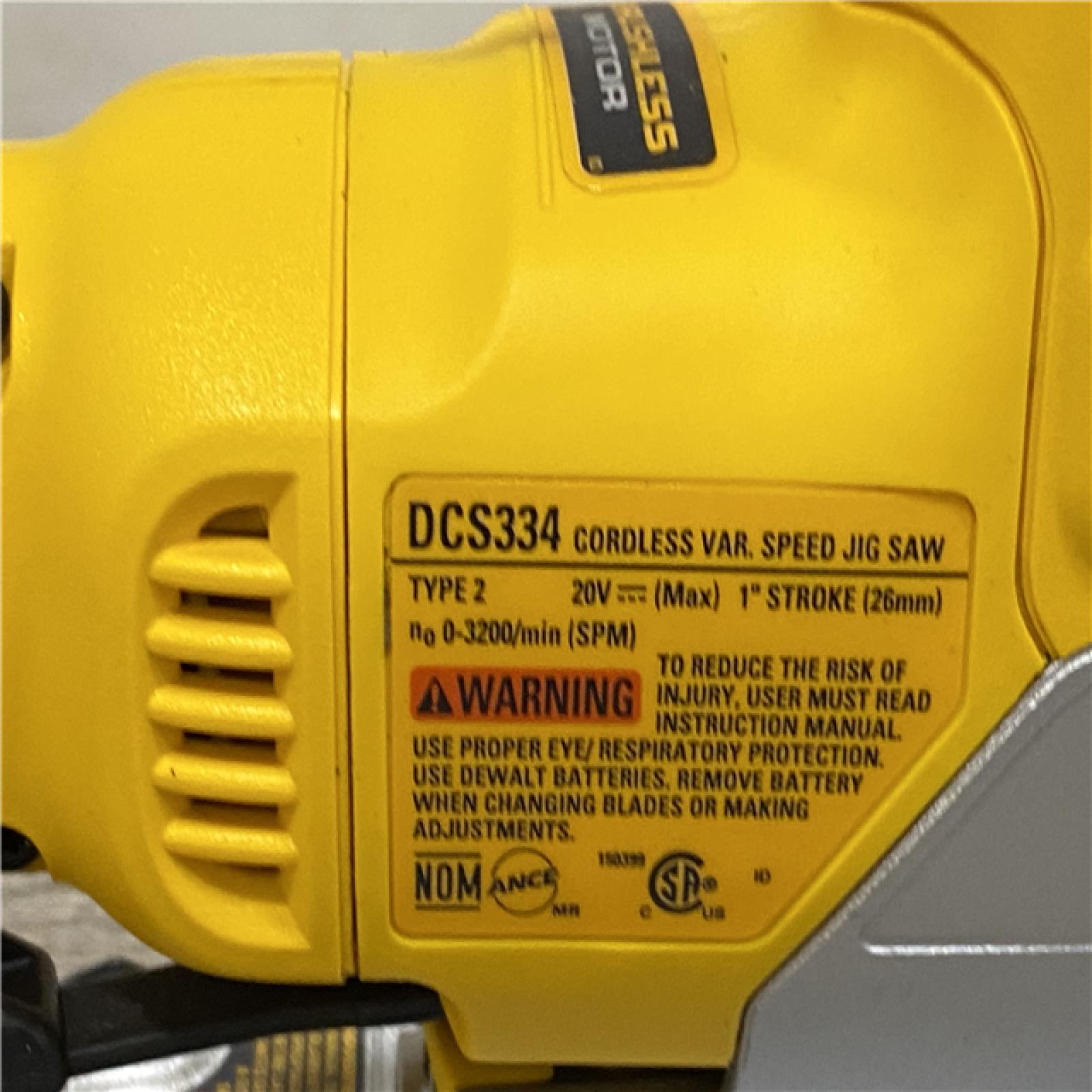 AS-IS DEWALT 20V MAX XR Cordless Brushless Jigsaw (Tool Only)