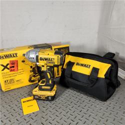 Houston location- AS-IS DeWalt 20 V 1/2 in. Cordless Brushless Impact Wrench W/Hog Ring Kit (Battery & Charger) Appears in used condition