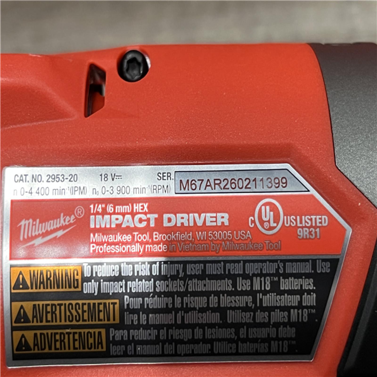 AS-IS Milwaukee FUEL 18V Lithium-Ion Brushless Cordless Hammer Drill and Impact Driver Combo Kit