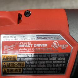 AS-IS Milwaukee FUEL 18V Lithium-Ion Brushless Cordless Hammer Drill and Impact Driver Combo Kit
