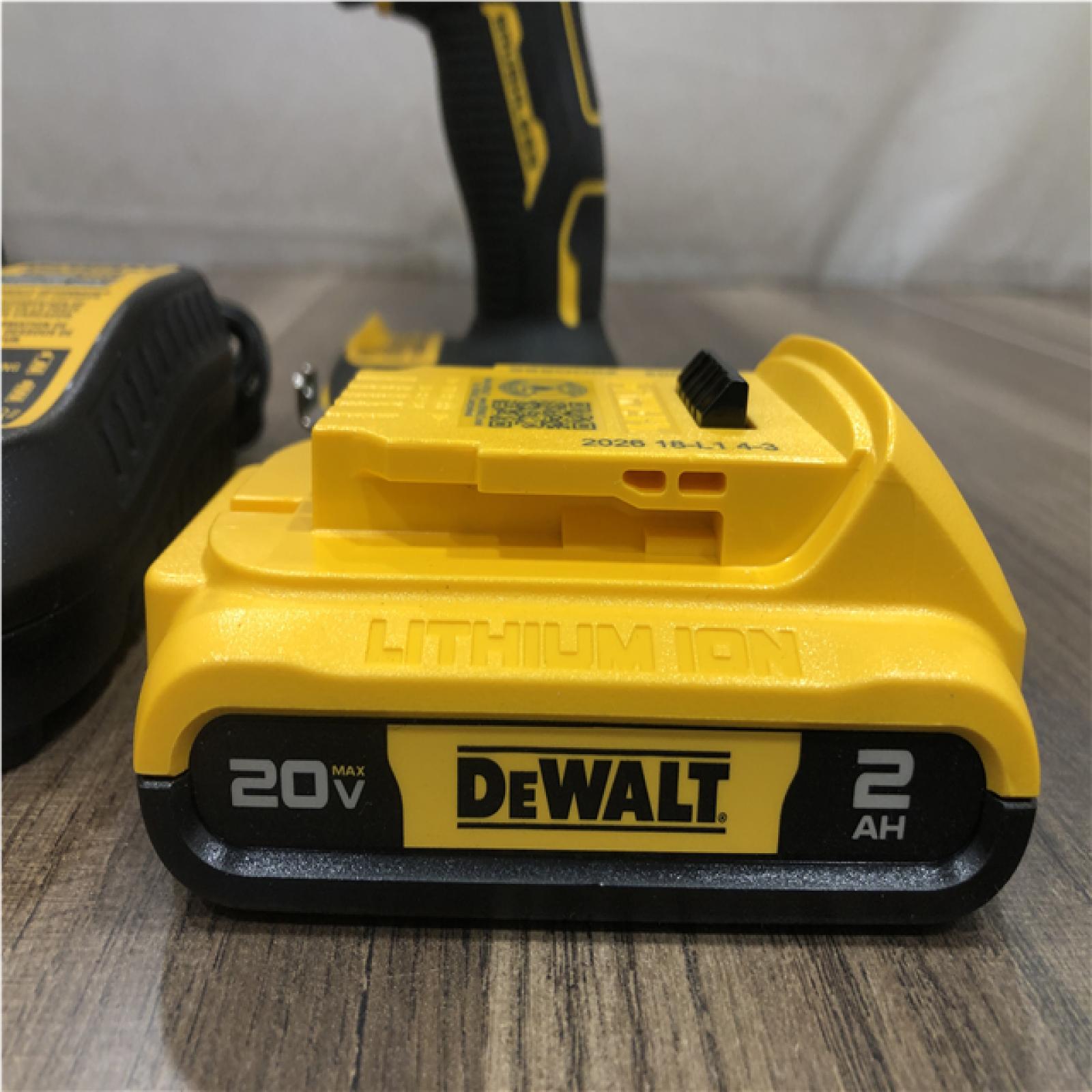 AS-IS DEWALT Atomic 20V Lithium-Ion Cordless Compact 1/2 in. Drill/Driver Kit