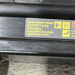 AS-IS DEWALT Pneumatic 18-Gauge 1/4 in. Crown Corded Stapler