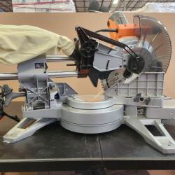 Phoenix NEW RIDGID 15 Amp Corded 12 in. Dual Bevel Sliding Miter Saw with 70 Deg. Miter Capacity and LED Cut Line Indicator