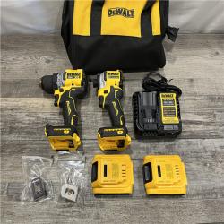 AS-IS DEWALT 20V MAX XR Cordless Drill/Driver  ATOMIC Impact Driver 2 Tool Combo Kit