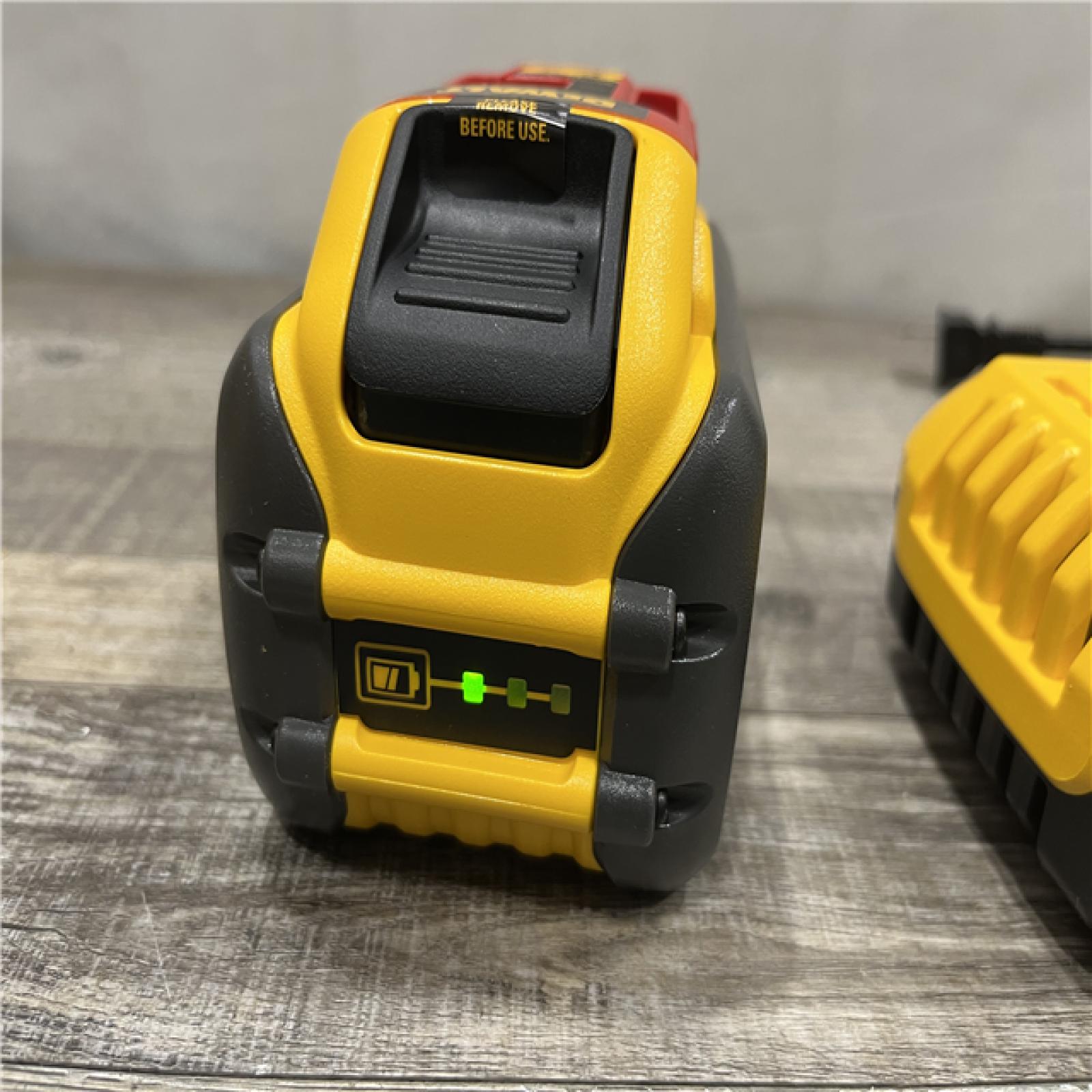 AS-IS DEWALT 20V/60V MAX FLEXVOLT Lithium-Ion 9.0Ah Battery and Charger Starter Kit