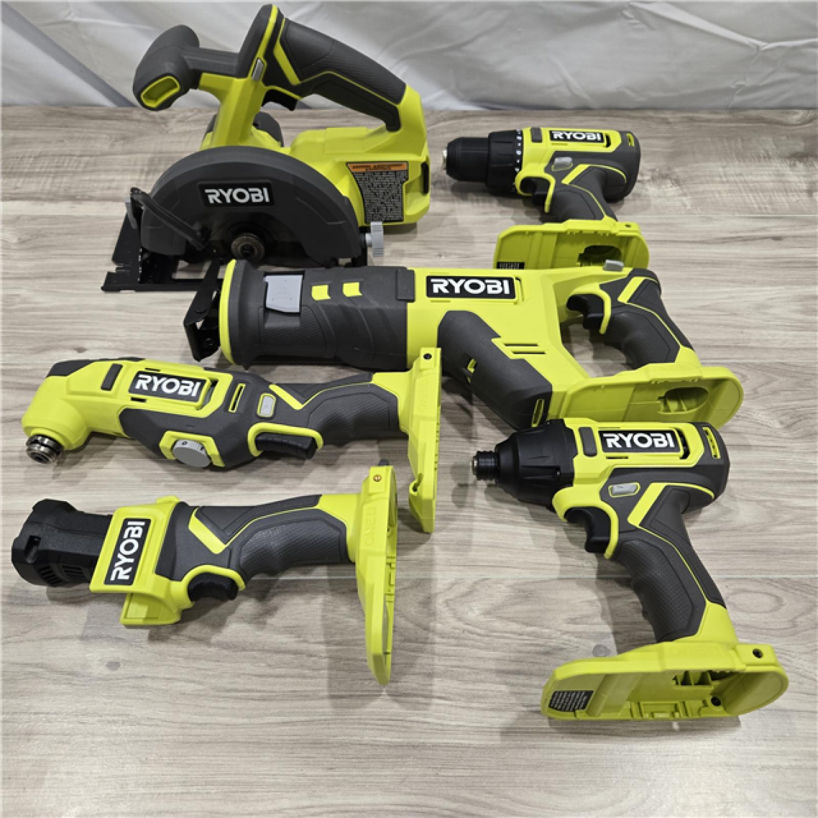 LIKE NEW! - RYOBI ONE+ 18V Cordless 6-Tool Combo Kit