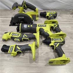 LIKE NEW! - RYOBI ONE+ 18V Cordless 6-Tool Combo Kit